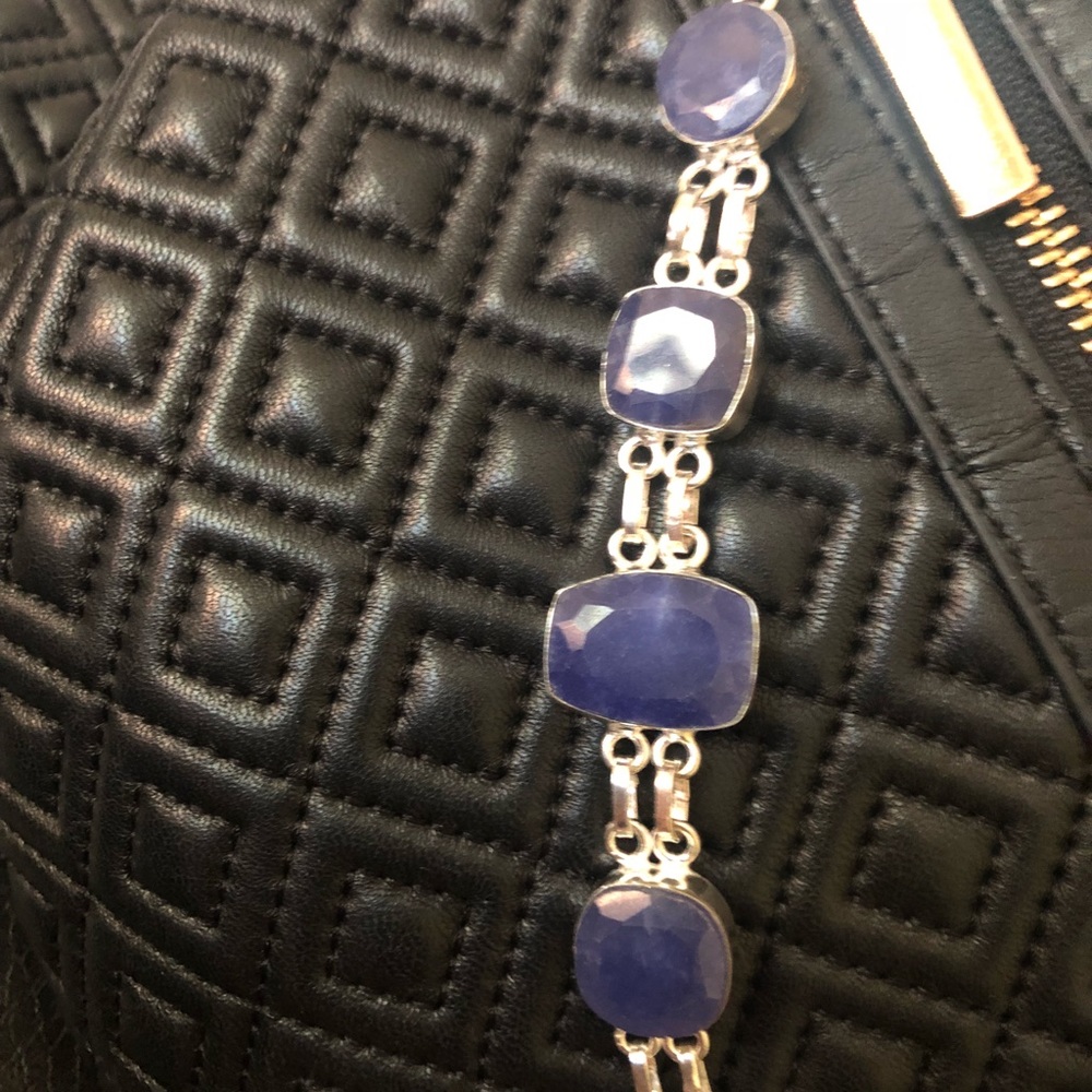 Beautiful blue gemstone bracelet